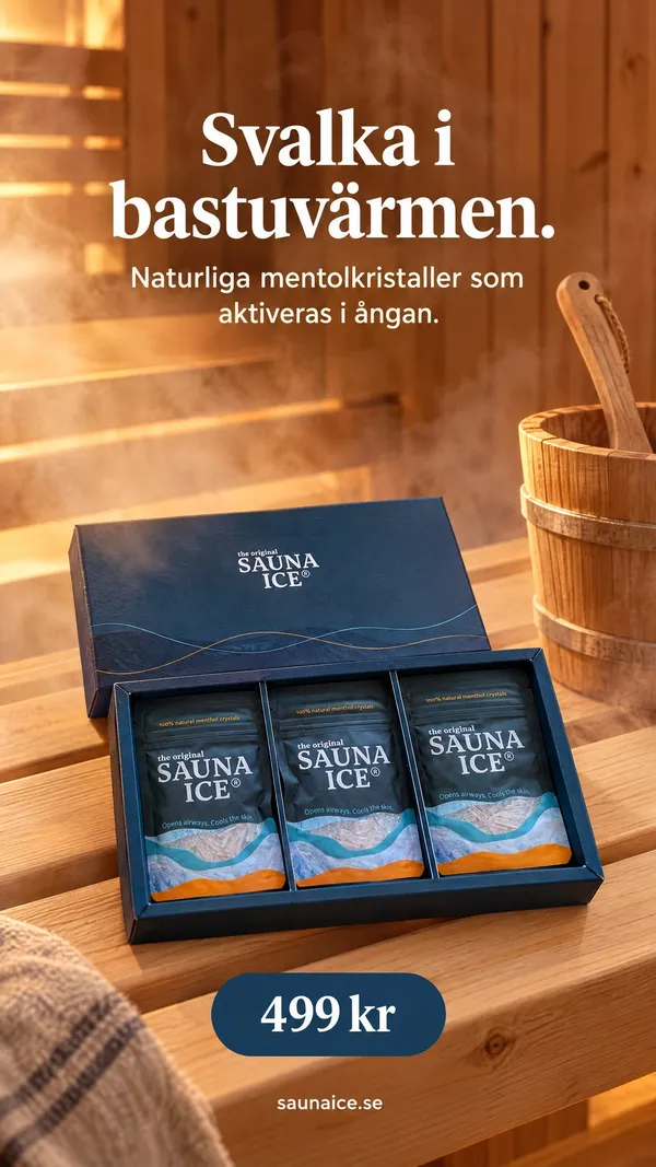 Annons för mentolkristaller till bastun